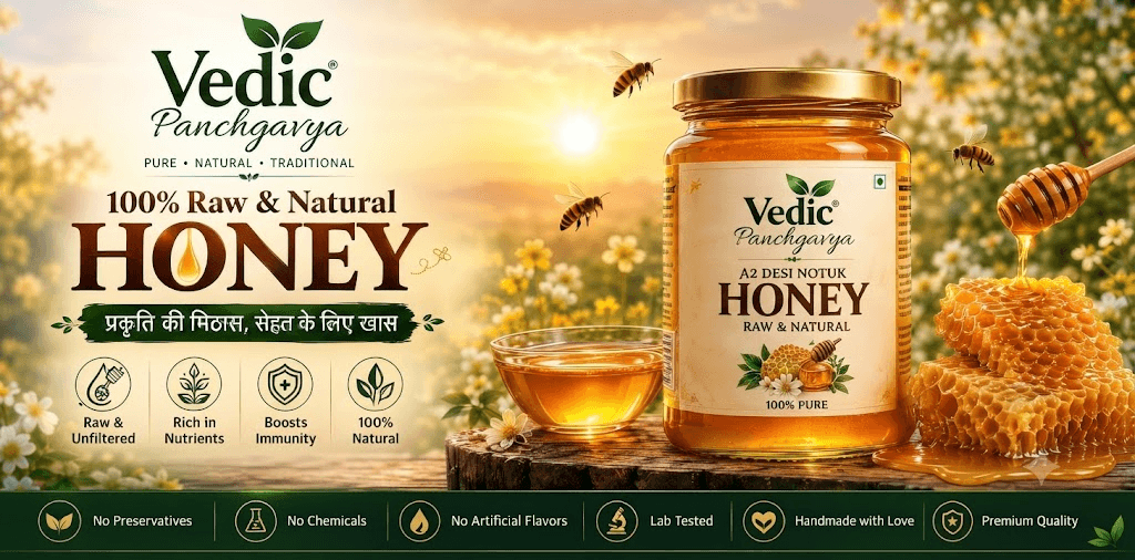 Vedic Panchgavya — 100% raw and natural honey